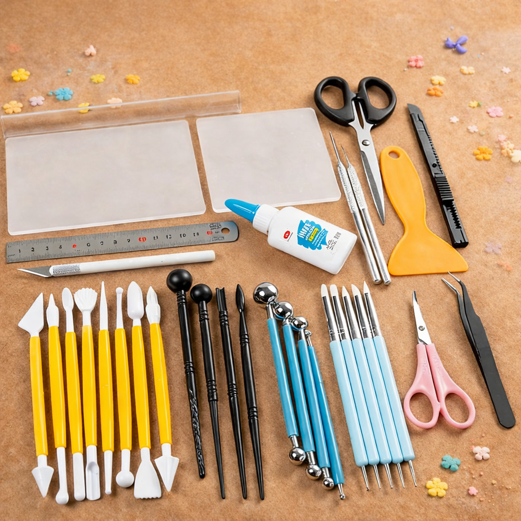 All-in-one tool Kit for Super light Clay Crafting