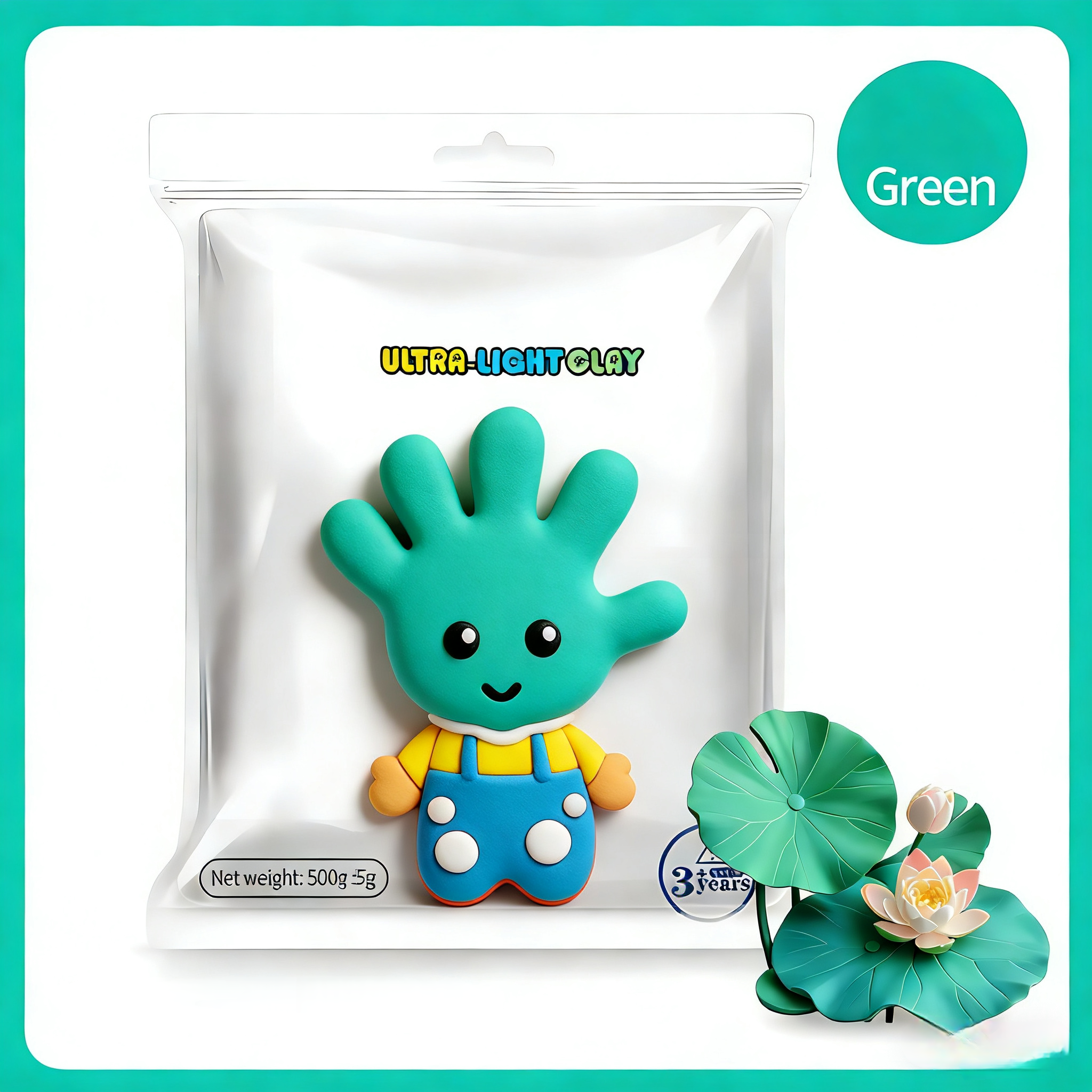 500g/Bag(1.1lbs) Ultra Light Air-Dry Clay