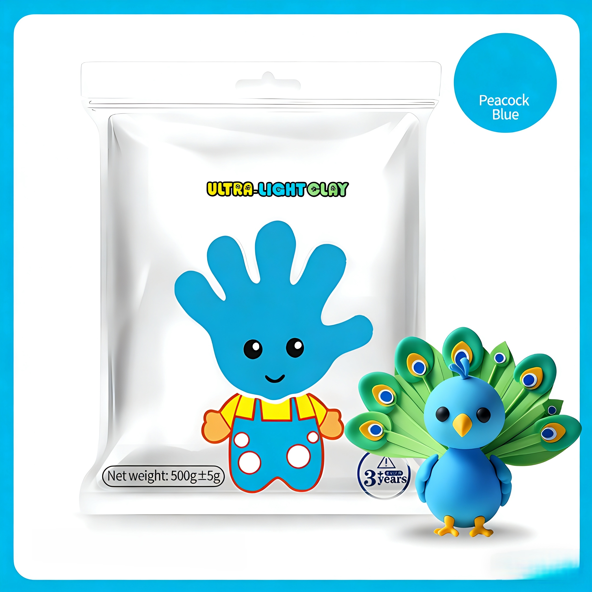 500g/Bag(1.1lbs) Ultra Light Air-Dry Clay